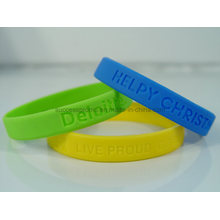 Festival Custom Cheap Debossed Fashion Silicone Bracelets